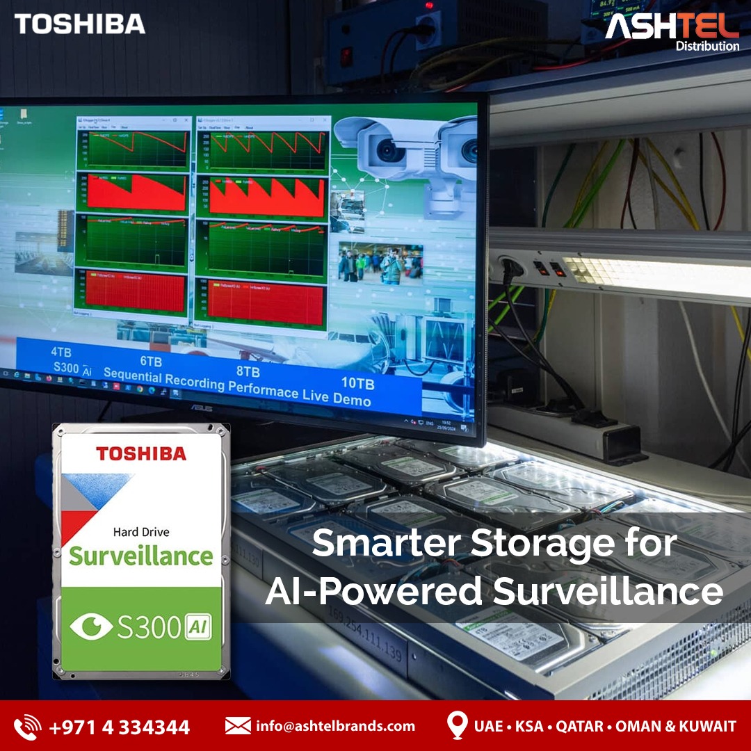 Ashtel - The Toshiba S300 AI Surveillance HDD is engineered to support ...