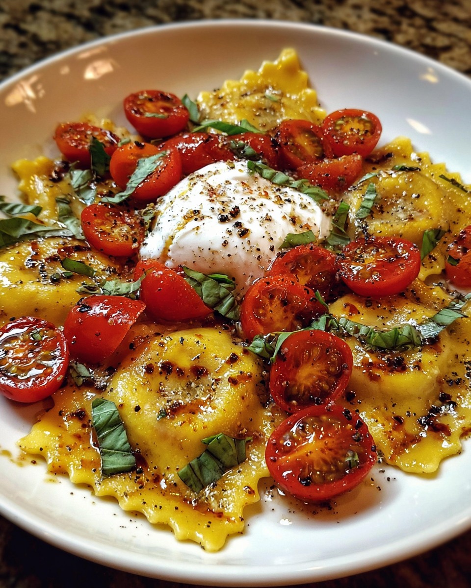 Recipes - Ricotta and Lemon Zest Ravioli with Burst Tomatoes and ...