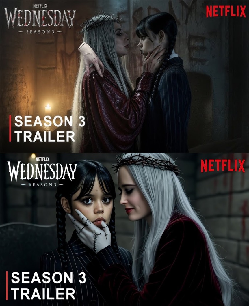 Top - WEDNESDAY SEASON 3 – First Trailer | Jenna Ortega, Lady Gaga ...