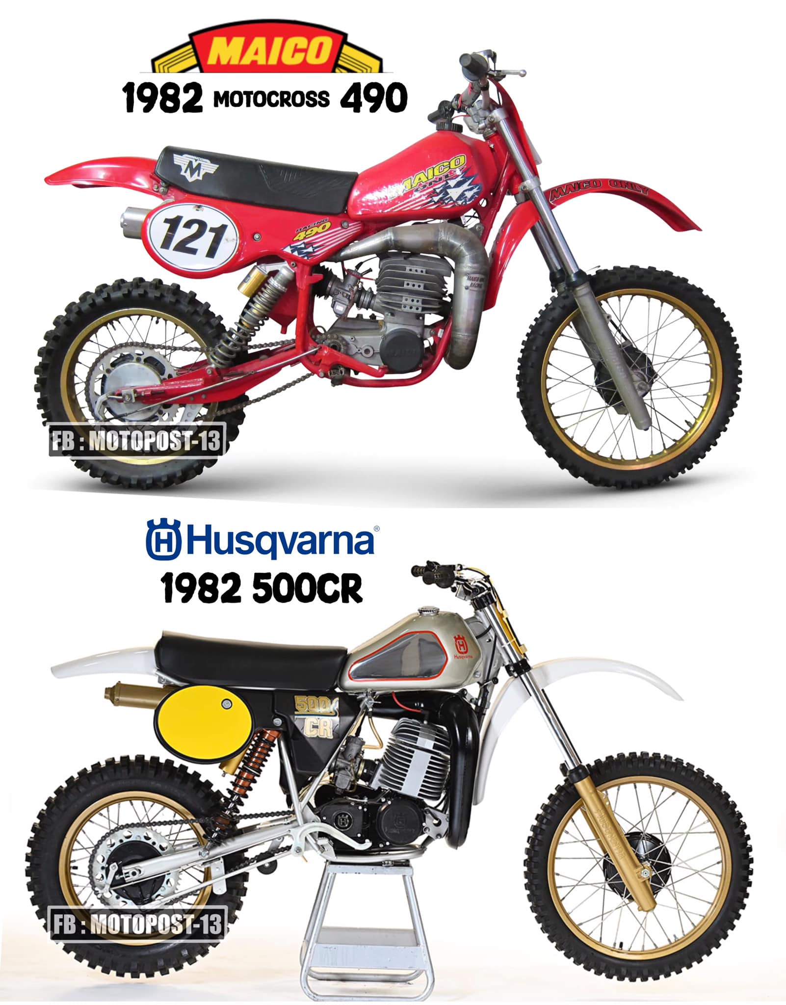 1982 Maico 490 Motocross & 1982 Husqvarna 500CR🔥