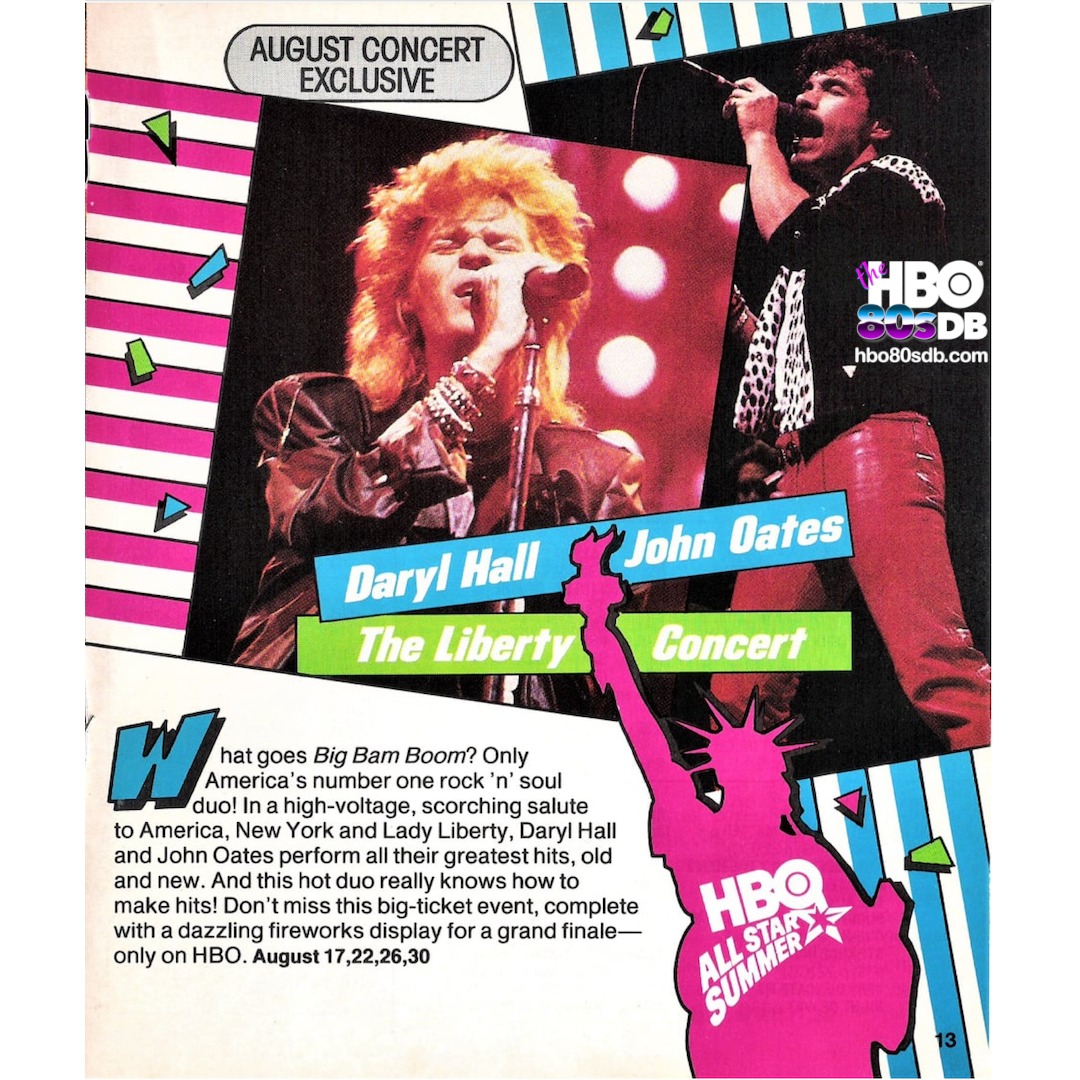 Daryl Hall and John Oates The Liberty Concert exclusively debuted