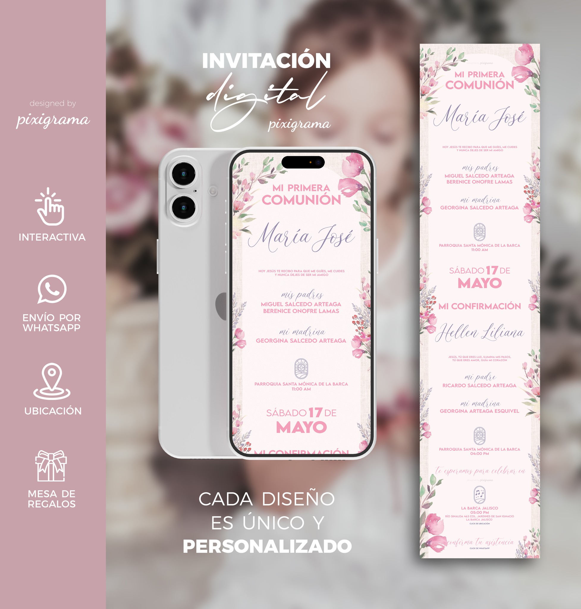 pixigrama - Invitación Digital Primera Comunión y Confirmación ...