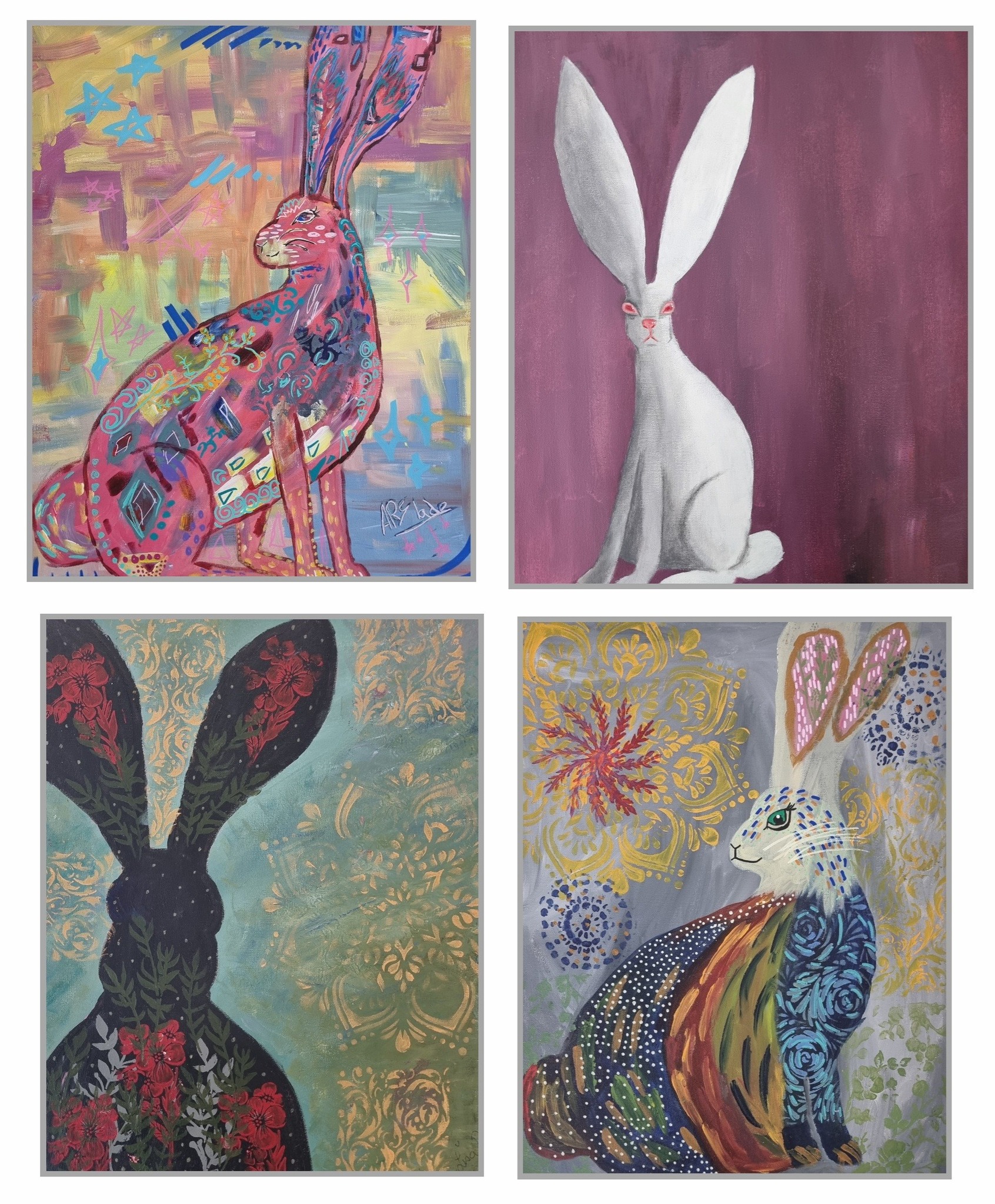 Jinx - Our funky rabbits from this morning. We had 2 adults and 2 young ...
