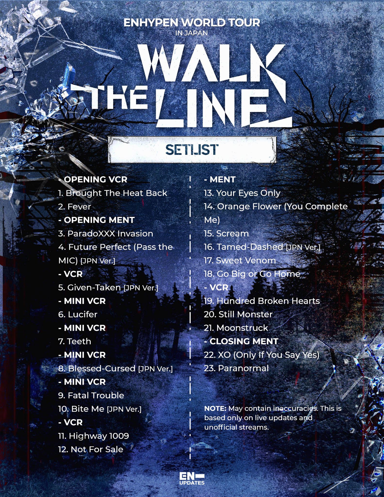 ENHYPEN 'WALK THE LINE' in JAPAN デジタルコード ENHYPEN WORLD TOUR 'WALK THE LINE' IN JAPAN -SUMMER EDITION