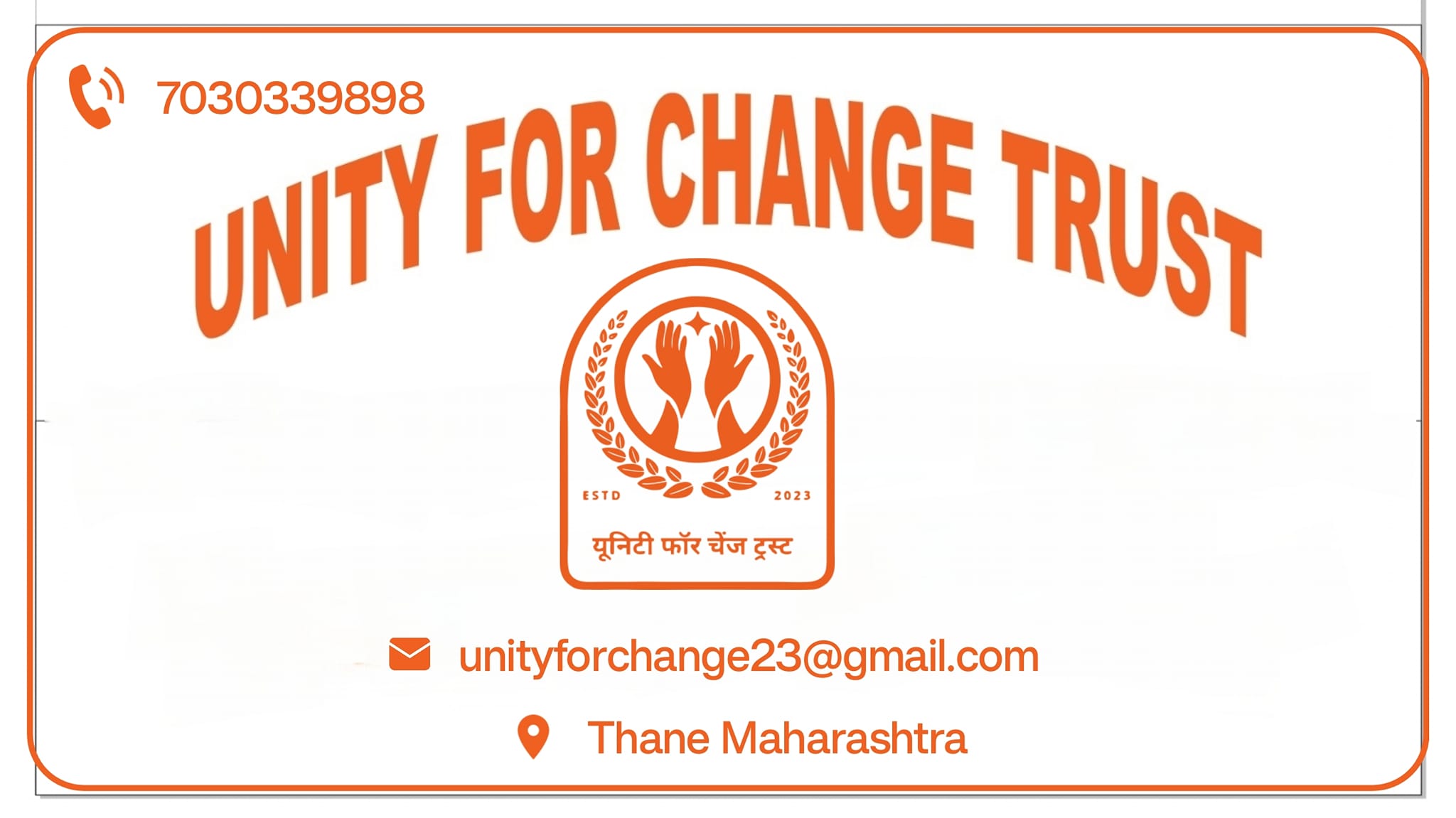 Unity For Change Trust | Thane