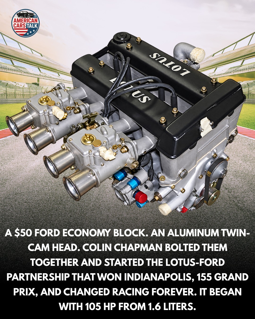 Lotus Twin-Cam engine design and performance