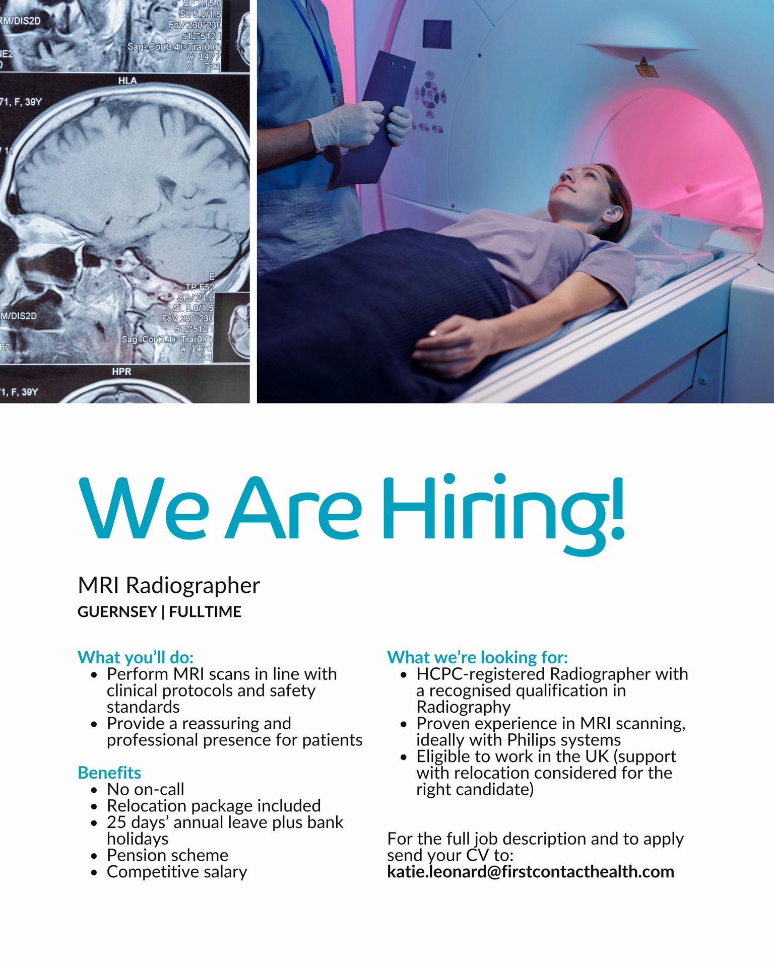 First - We are hiring! Join our team at the forefront of diagnostic ...
