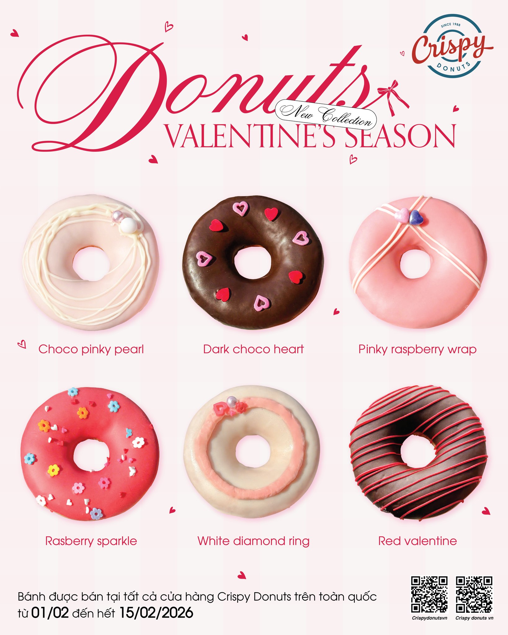 💖 VALENTINE DONUTS - Độc bản mùa yêu 💖... - Crispy Donuts vn | Facebook