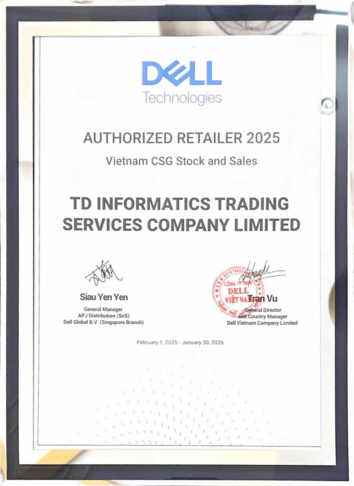 TD Computer - 🎉 [CHỨNG NHẬN ĐẠI LÝ] 🎉 TD Computer chính... | Facebook
