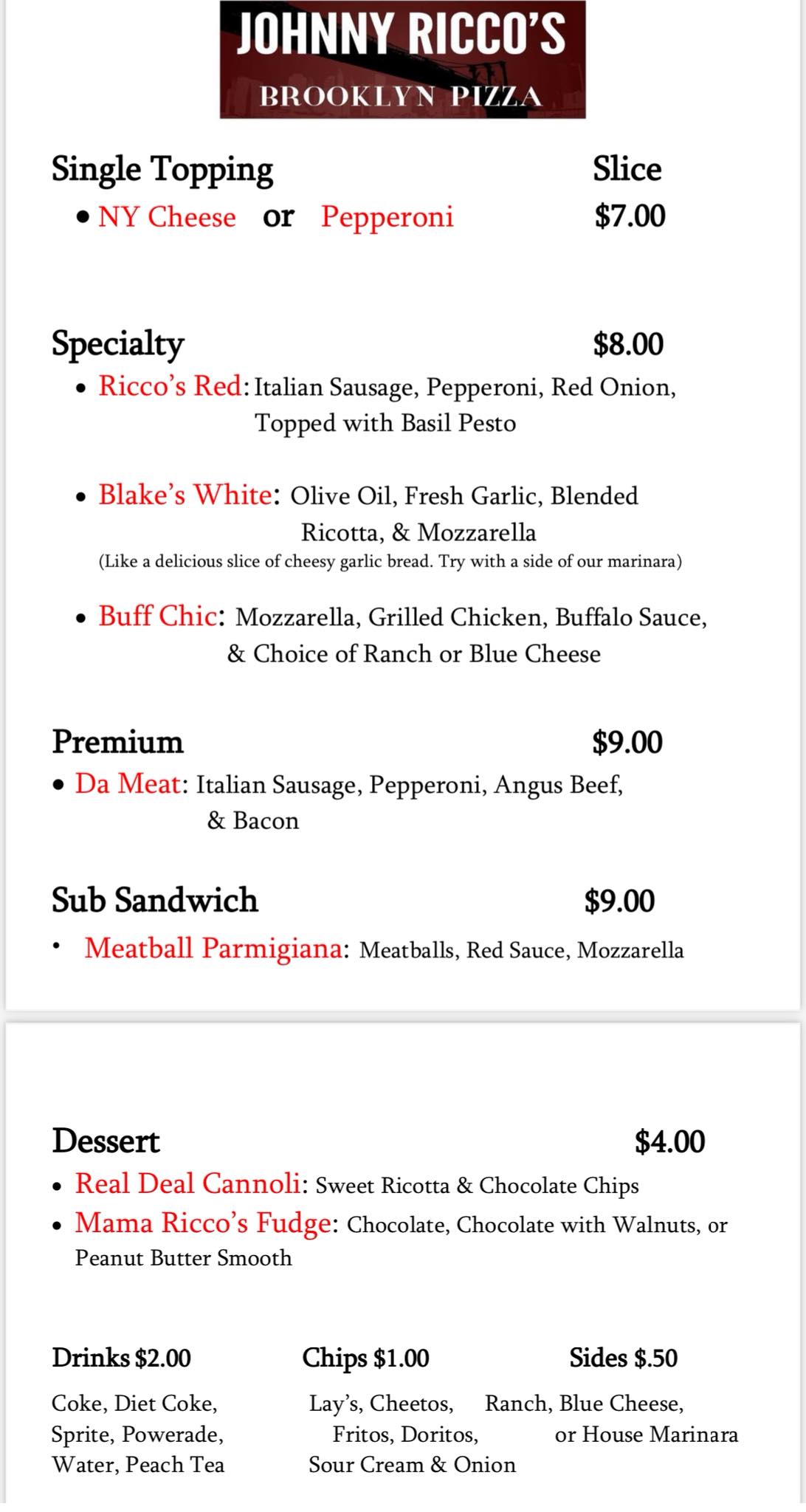 Johnny Ricco's Brooklyn Pizza