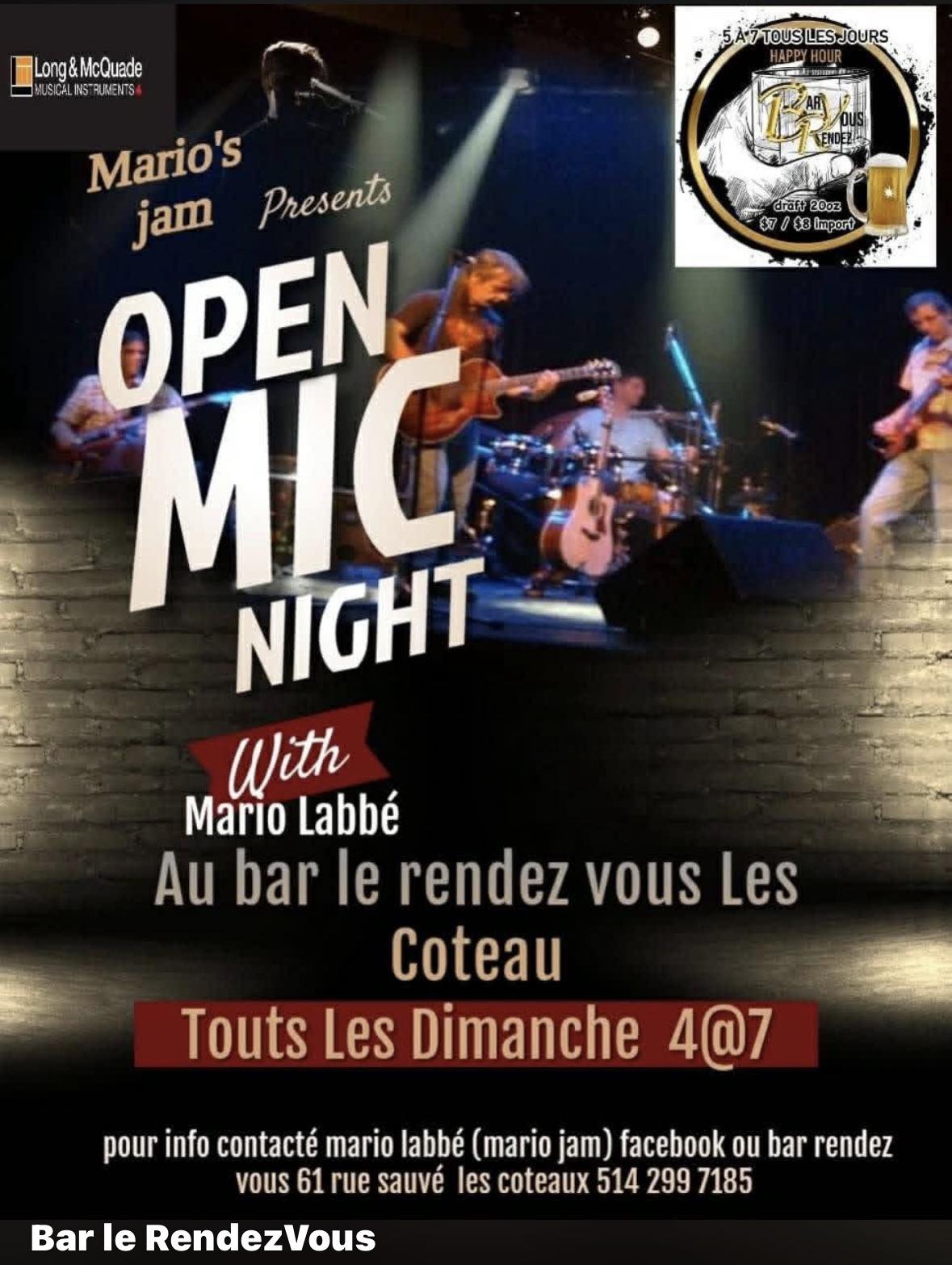 Bar - Jam Night / Open Mic cette après midi de 16h!!!! À bientôt 💋 ...