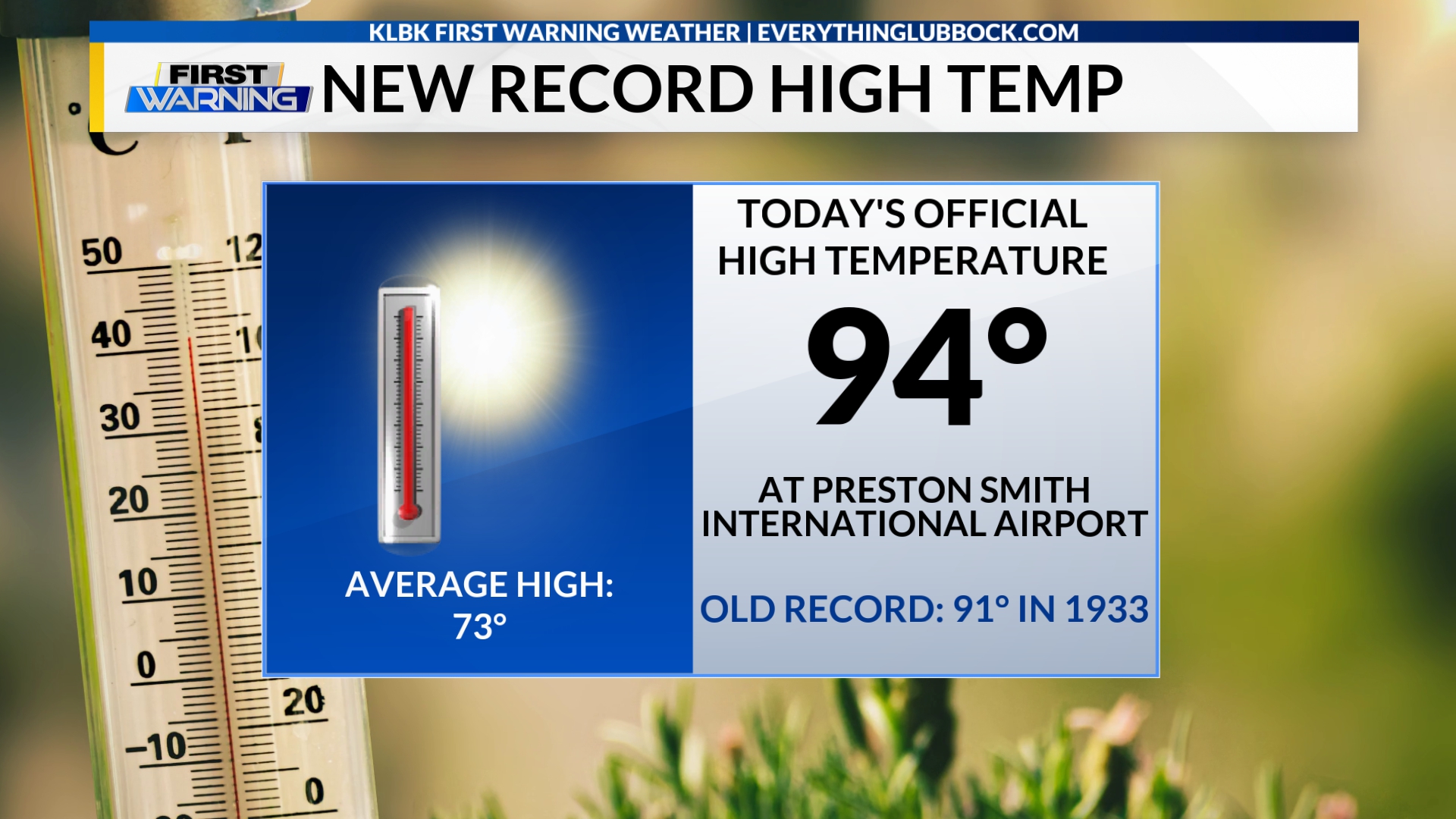 03/17/2026 - The all-time hottest temperature ever recorded during