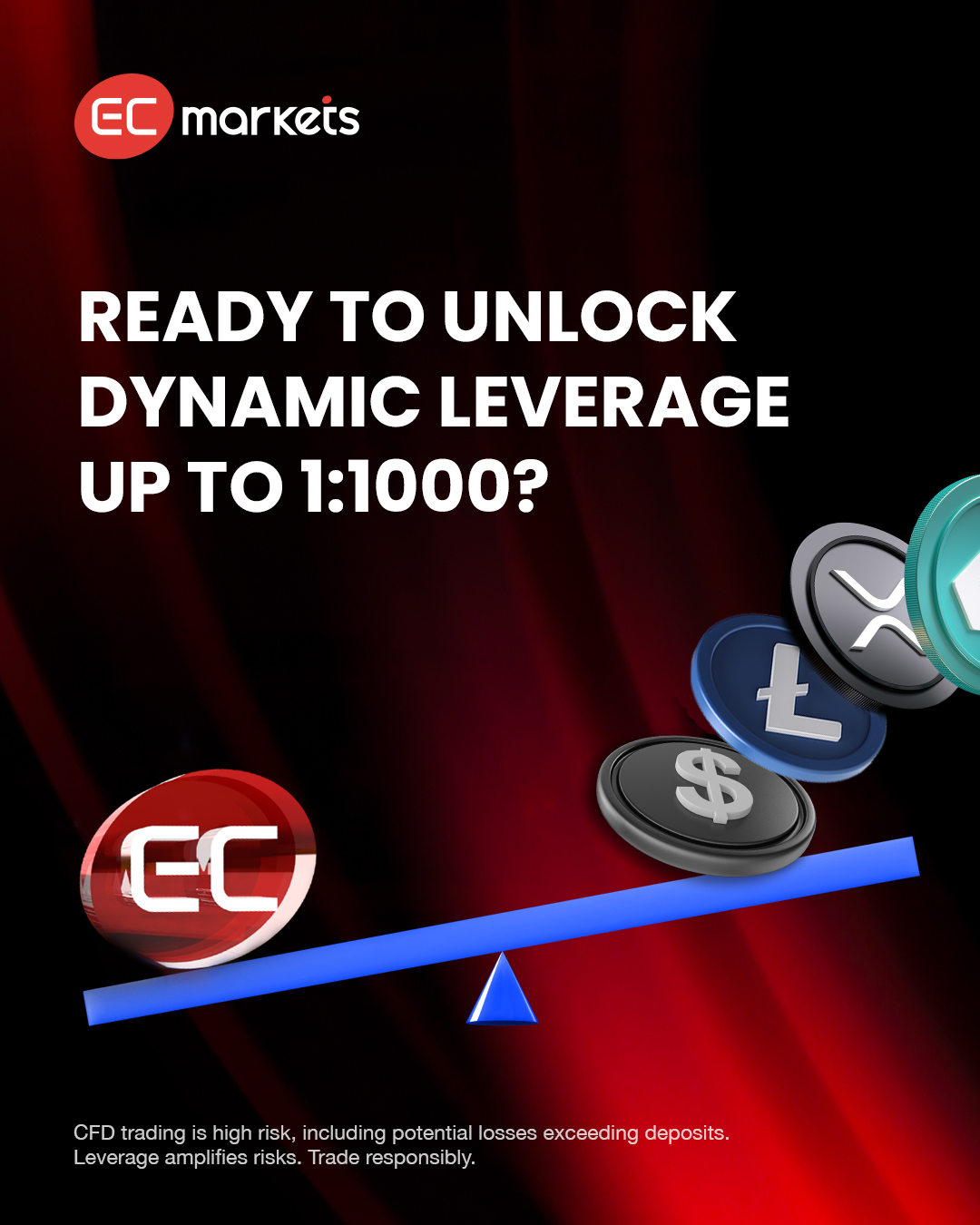 EC Markets - ⚡ Unlock Dynamic Leverage up to 1:1000 with... | Facebook