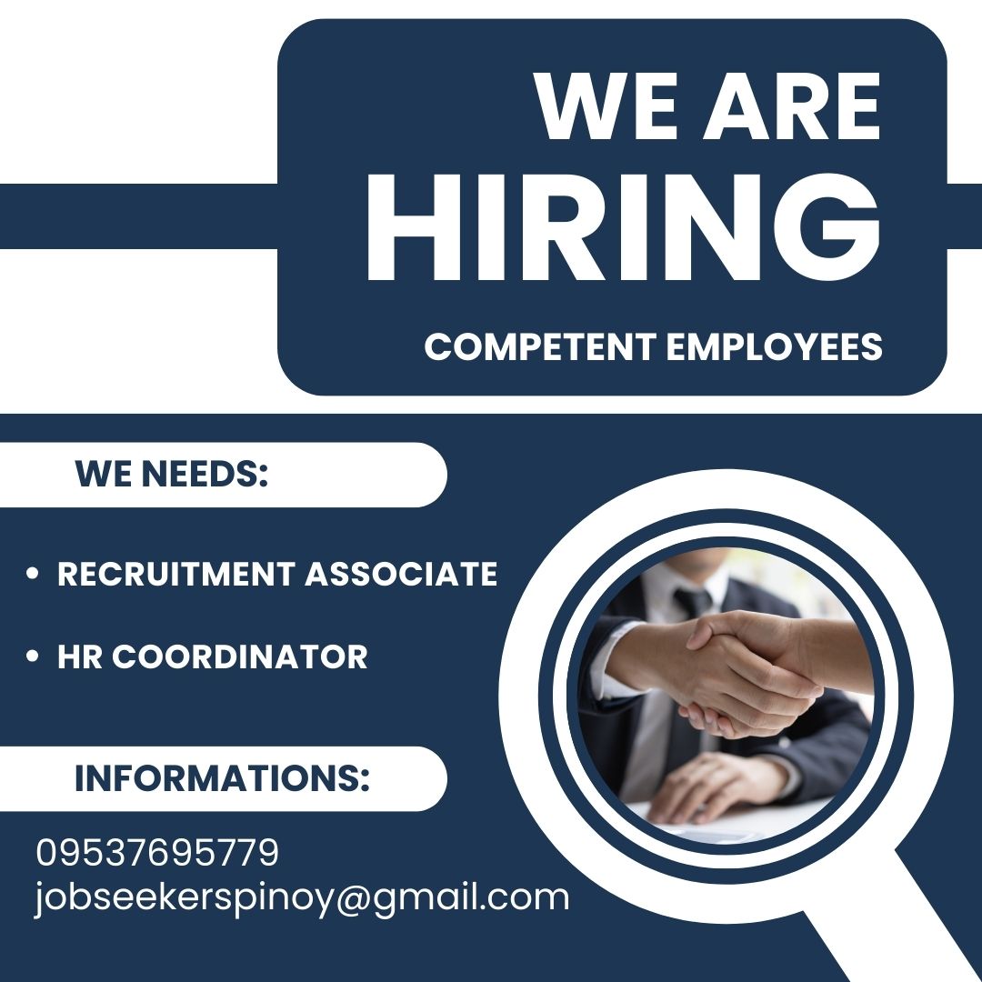 🚨 WE'RE HIRING: RECRUITMENT ASSOCIATE 🚨... - Pinoy JobSeekers