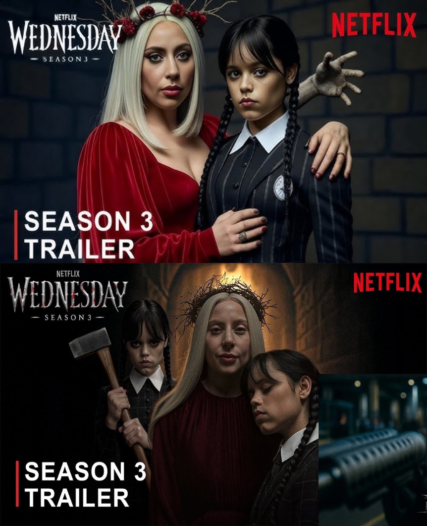 Top - WEDNESDAY: SEASON 3 – First Trailer | Jenna Ortega, Lady Gaga ...