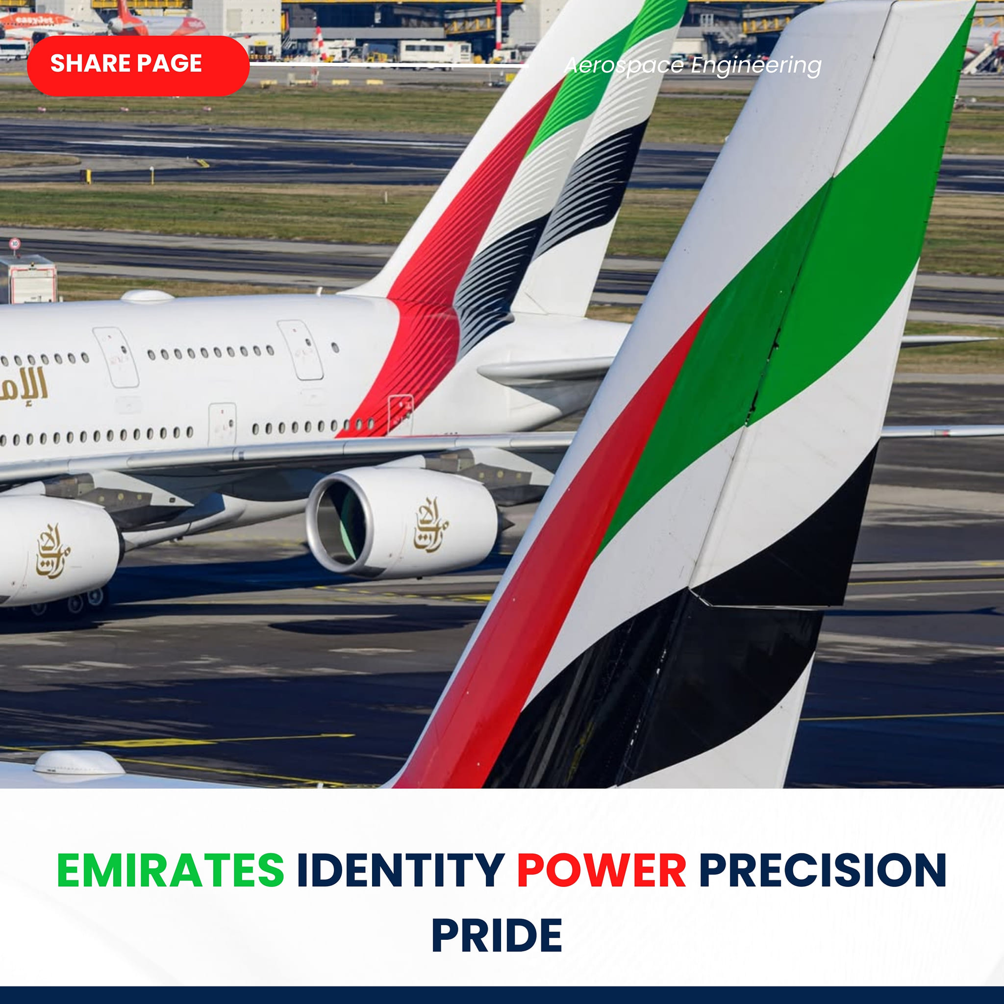 Aerospace Engineering | Three tails, one signature — Emirates colors ...