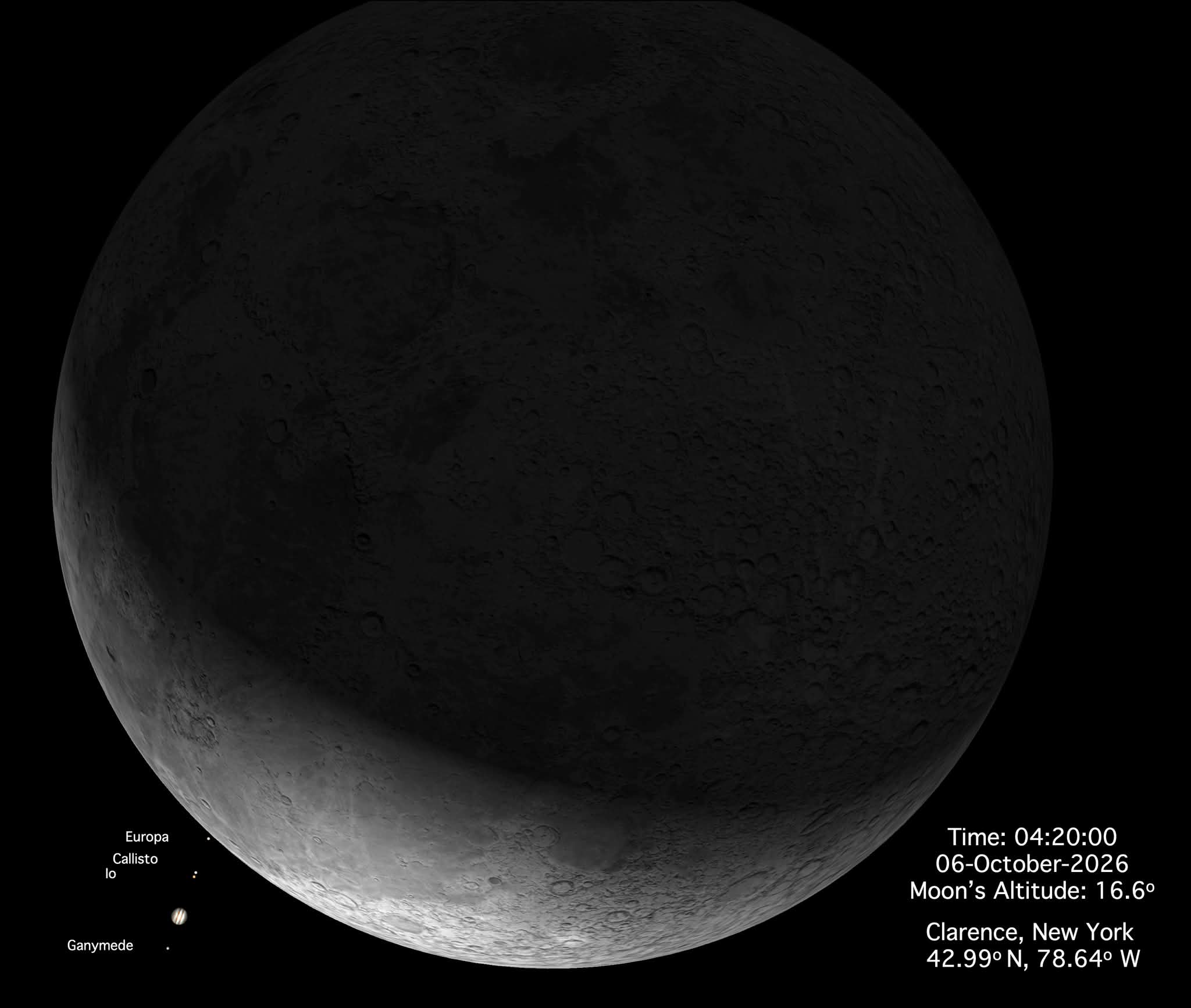 🌙✨ The Moon can hide a planet. On October 6, the waning crescent