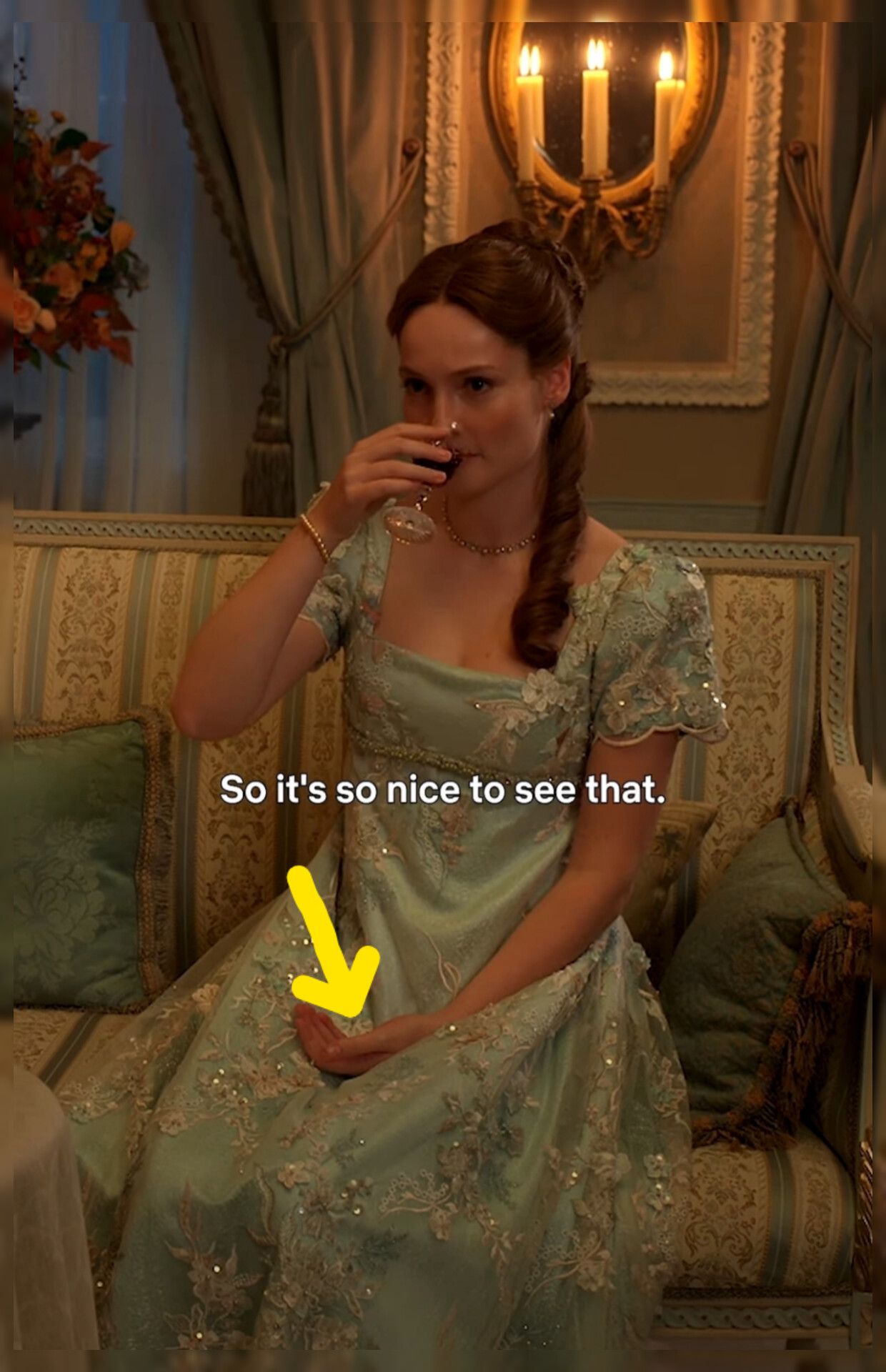 Society - There’s something so subtle yet so intentional about the way Francesca Bridgerton sits ...