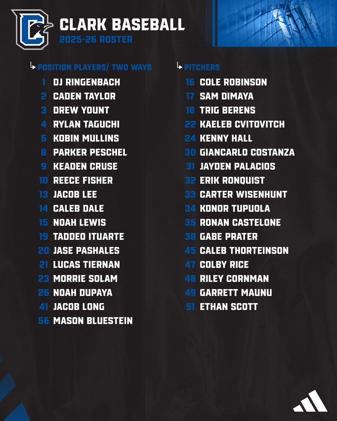 Meet the 2026 Clark College... - Clark College Baseball | Facebook
