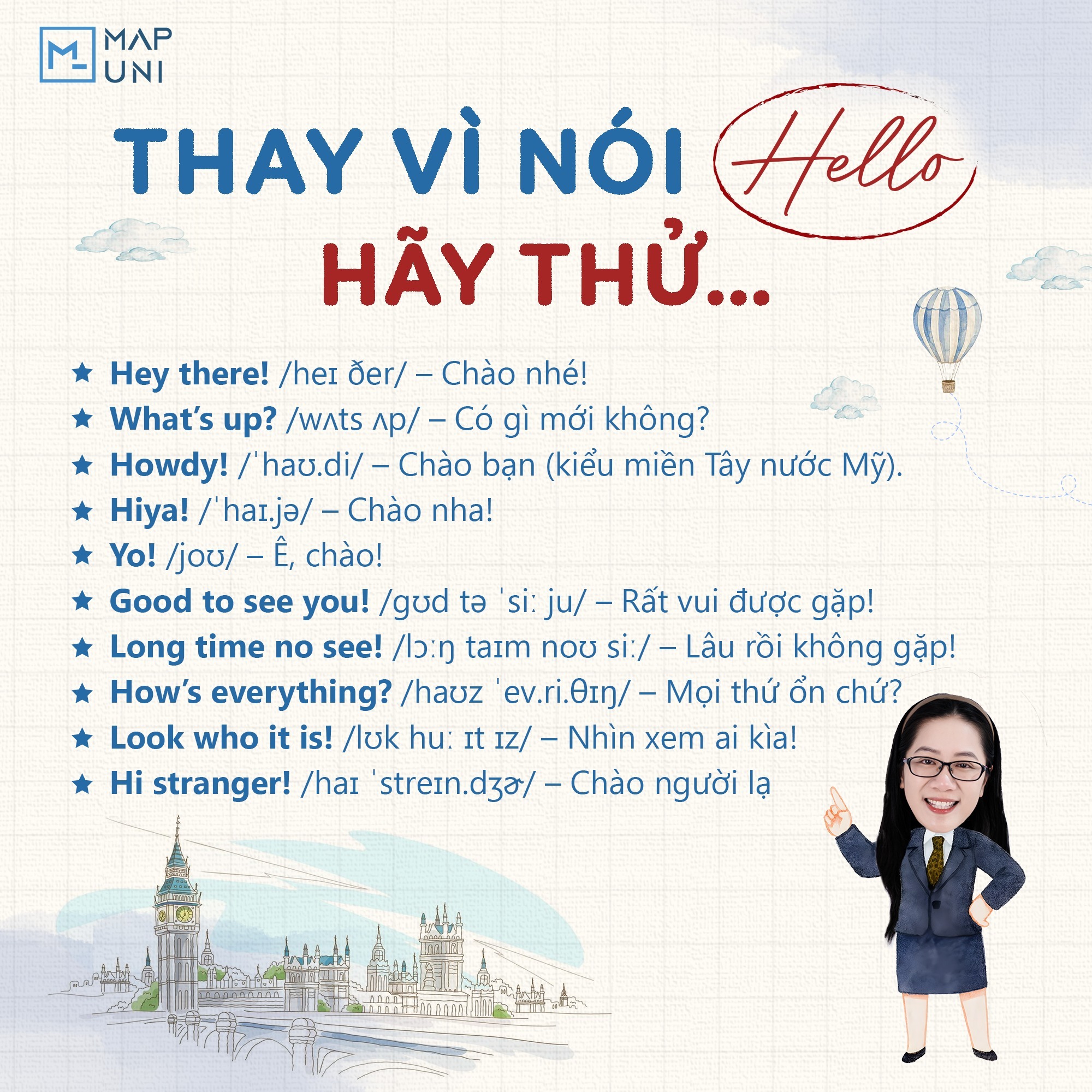 MapUni - Người nước ngoài không chỉ nói mỗi 