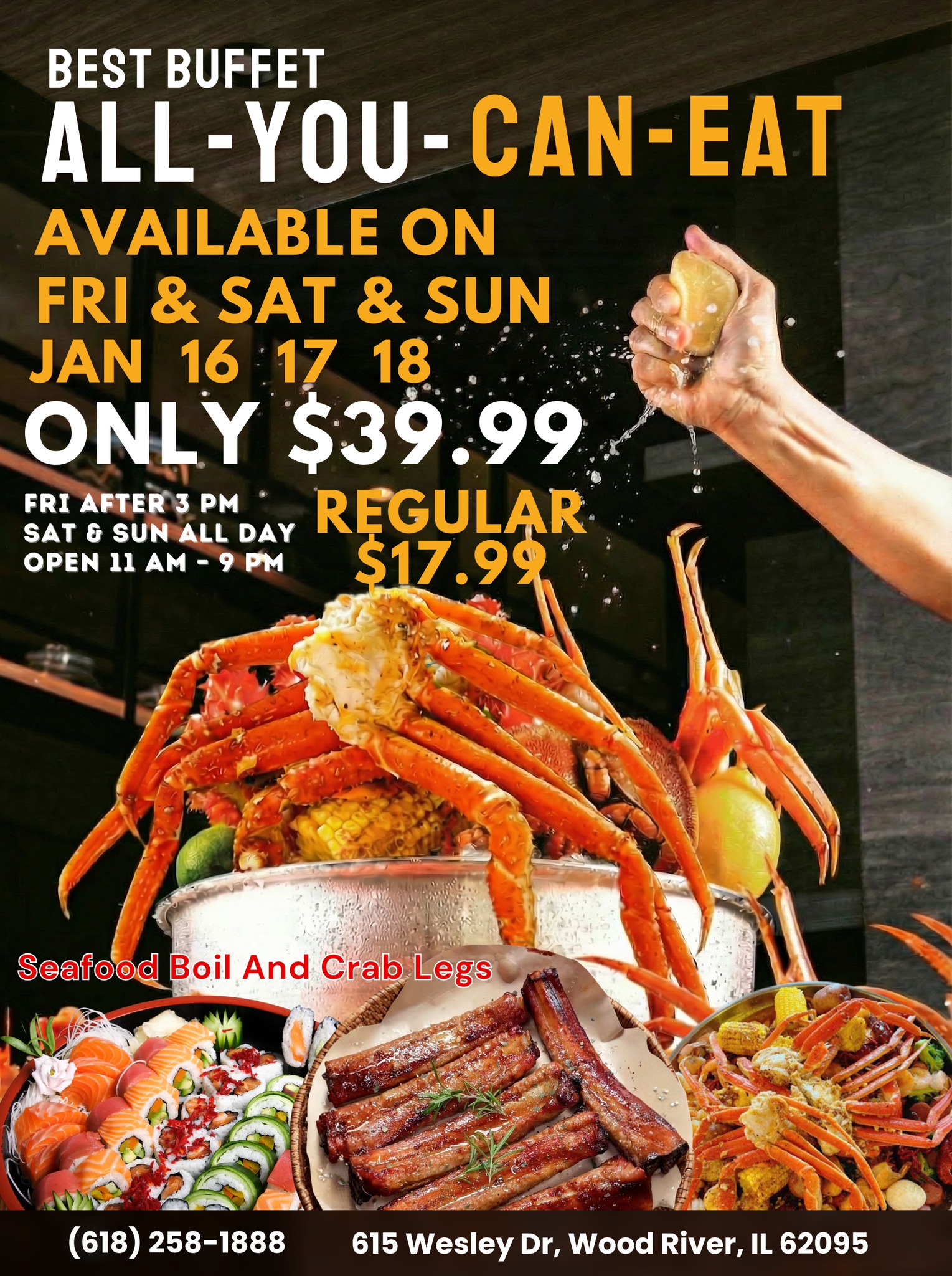 Best - 🔥🦀 Weekend All-You-Can-Eat Seafood Buffet 🦀🔥 Craving Crab Legs ...