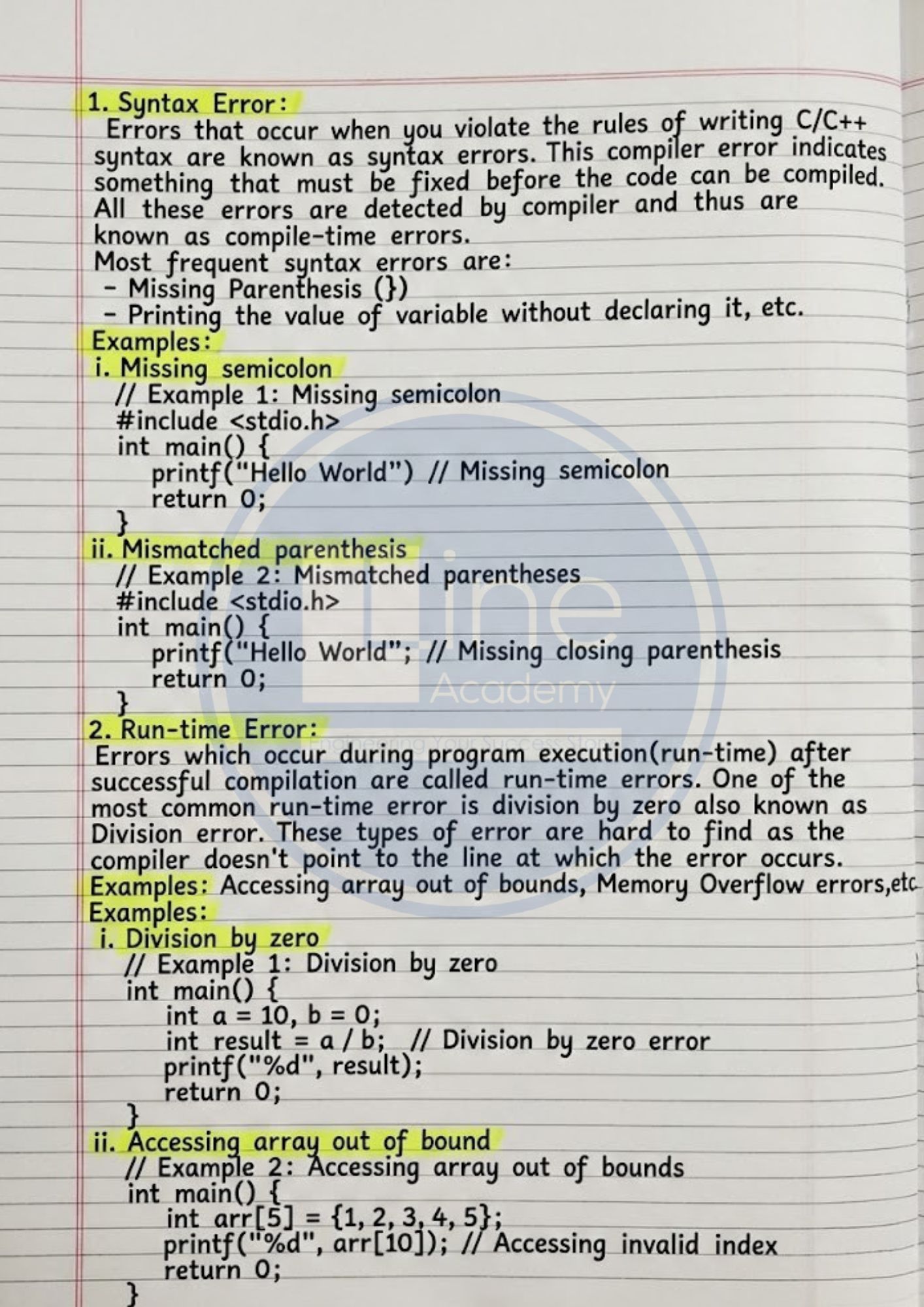 Debugging 101: Syntax vs. Run-time Errors 🐛💻 Knowing your bugs