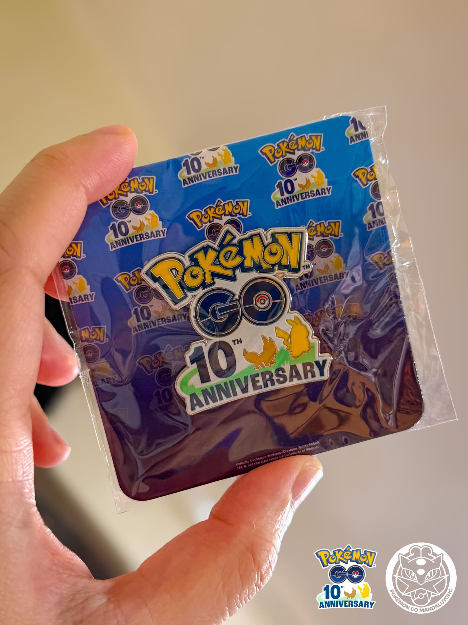Pokémon GO 10th Anniversary enamel pin available now