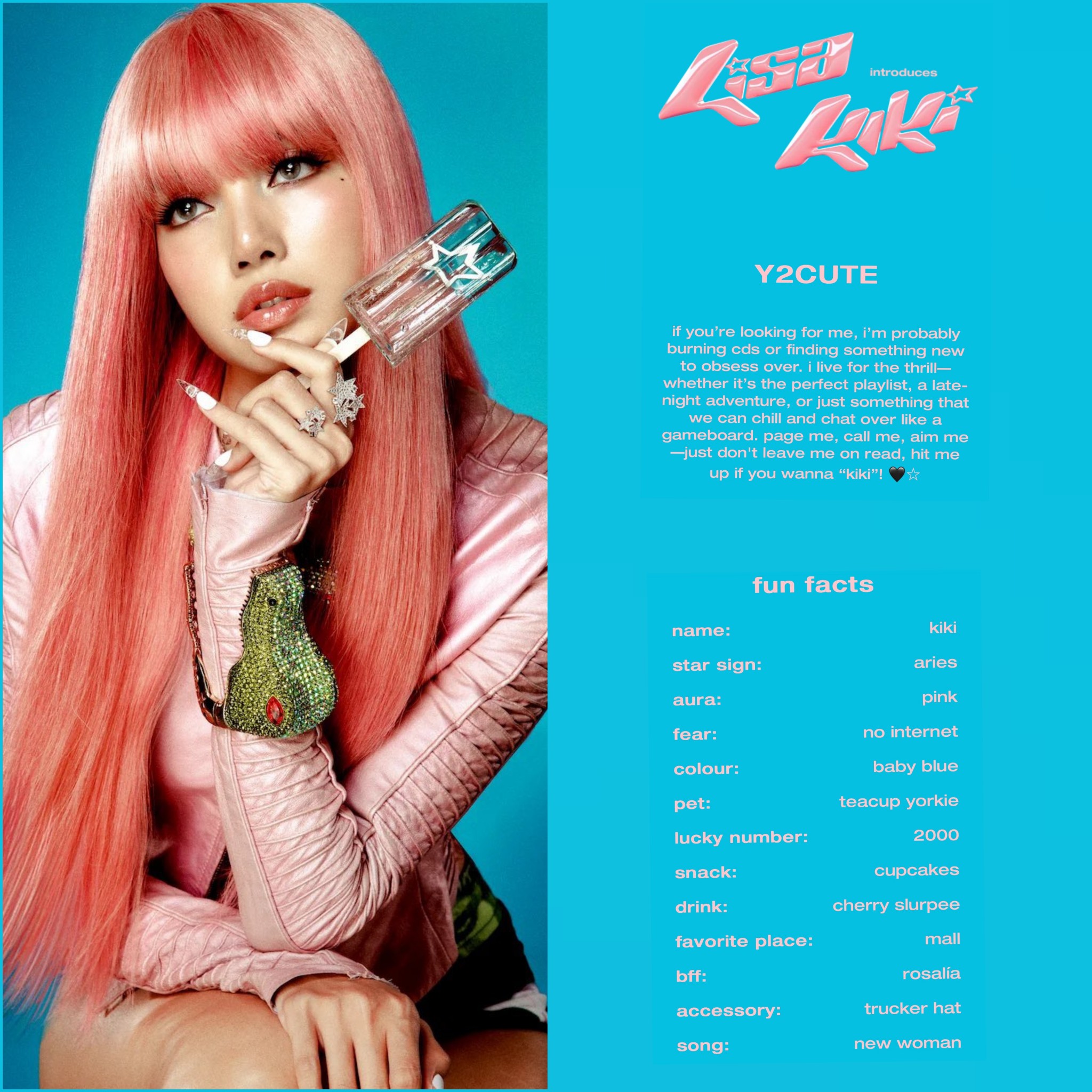 LISA introduces her third alter ego KIKI “Y2CUTE : if you're