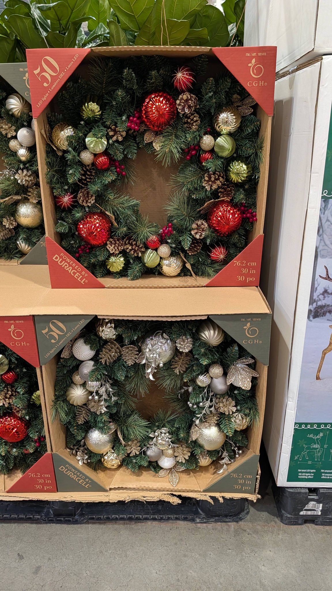 30-in decorated prelit wreaths back at Costco in North Phoenix