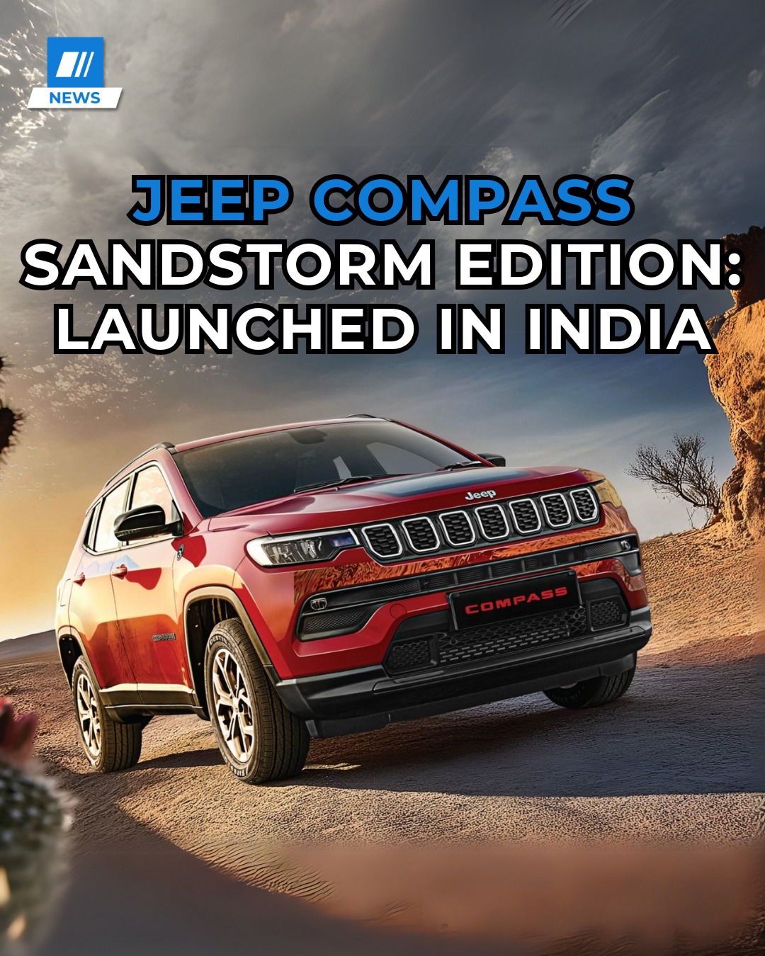 Torque - Jeep has officially launched the limited-run Compass Sandstorm ...