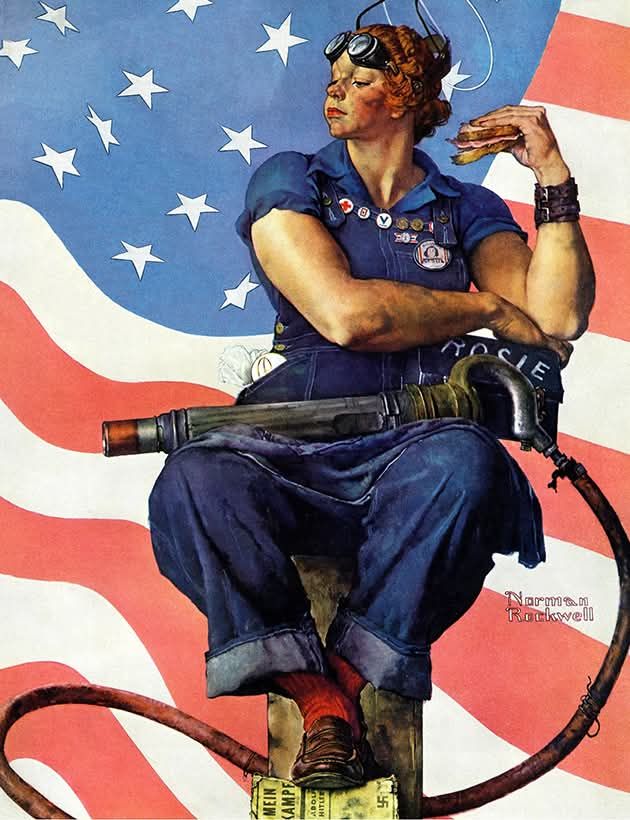 Norman Rockwell's Rosie the Riveter cover