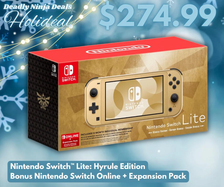 Introducing the Nintendo Switch Lite: Hyrule Edition! Pre-order