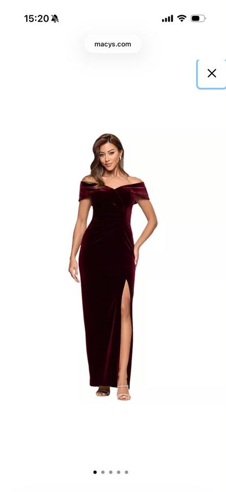 macy's burgundy velvet dress Selling this maroon dress!! $50 only used once Ralph lauren