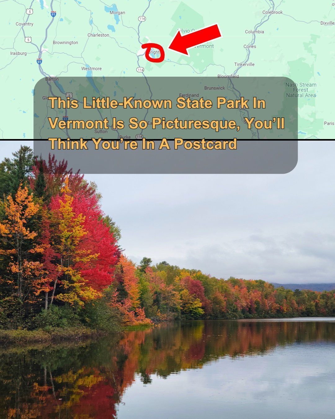 Vermont - This state park is so beautiful, it's like a postcard! https ...