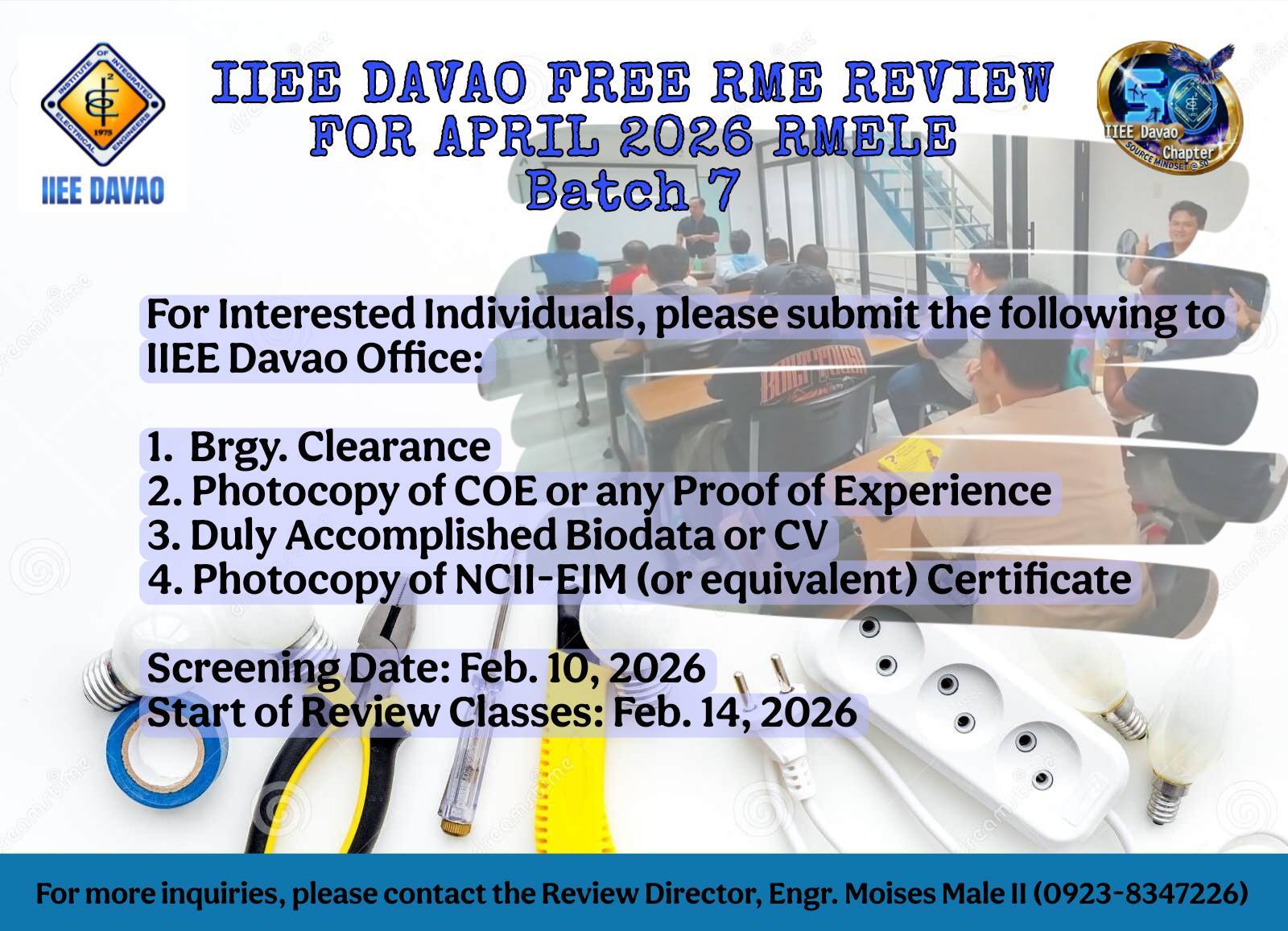 Iiee - 𝙄𝙄𝙀𝙀 𝘿𝙖𝙫𝙖𝙤 is now accepting applicants for the 7𝙩𝙝 𝘽𝙖𝙩𝙘𝙝 𝙤𝙛 ...