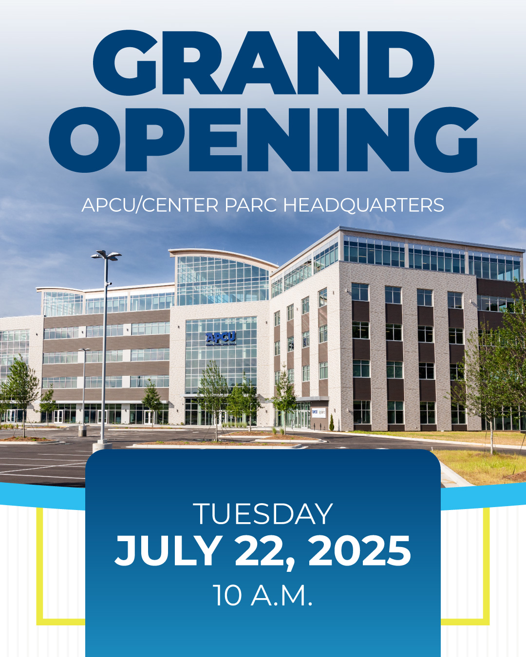 APCU - 🎉 You’re Invited! 🎉 Join us as we celebrate the Grand Opening of ...