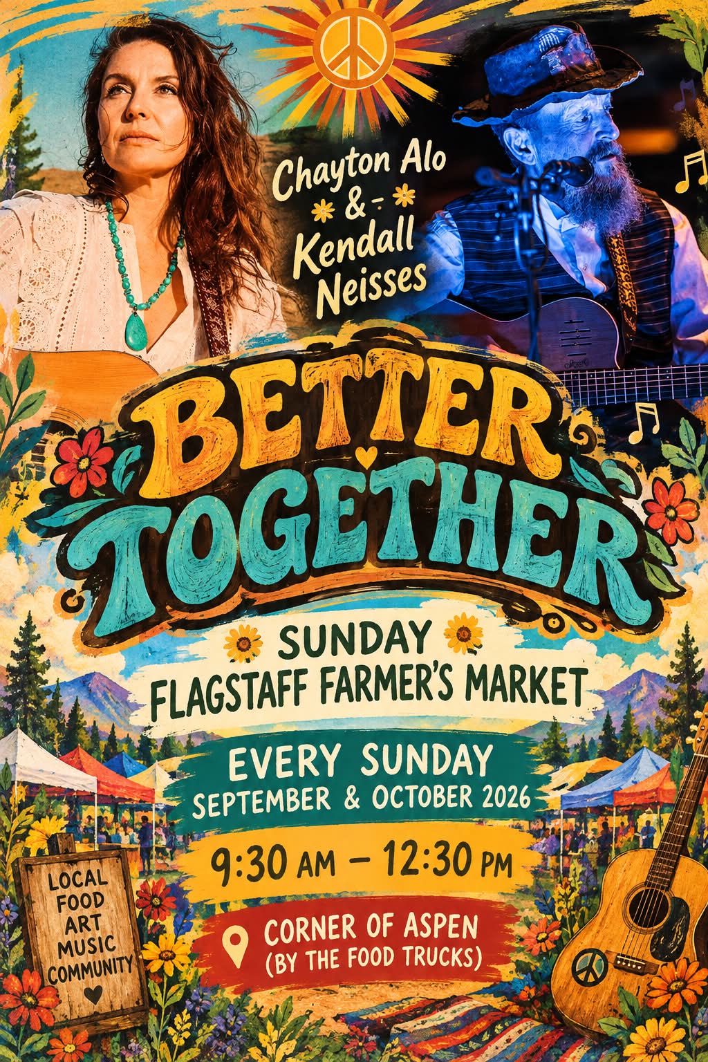 Chayton Alo at the Wednesday Farmers Market