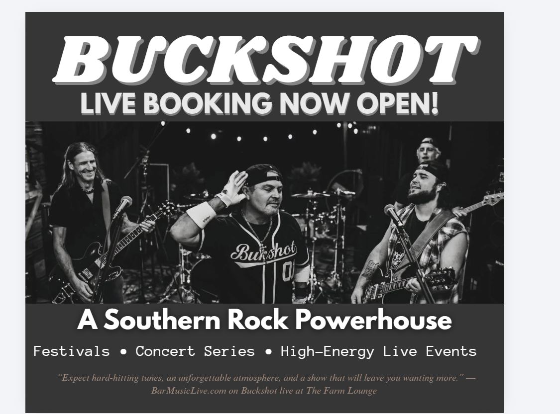 Buckshot music - Buckshot is officially opening bookings... | Facebook