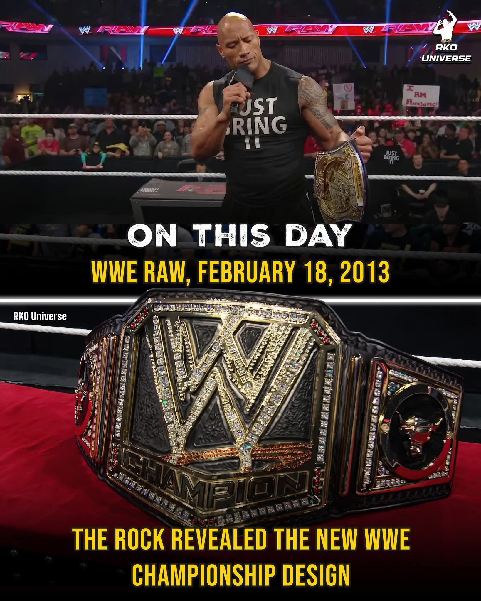 To me, the WWE title, the Championship title should never look 