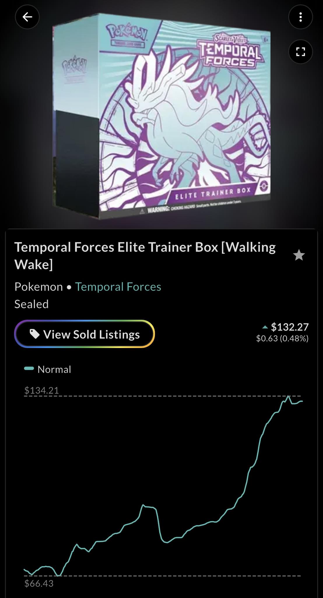 pokemon temporal forces card list price PKM Elite Trainer Box Master Ball 153 - SV05