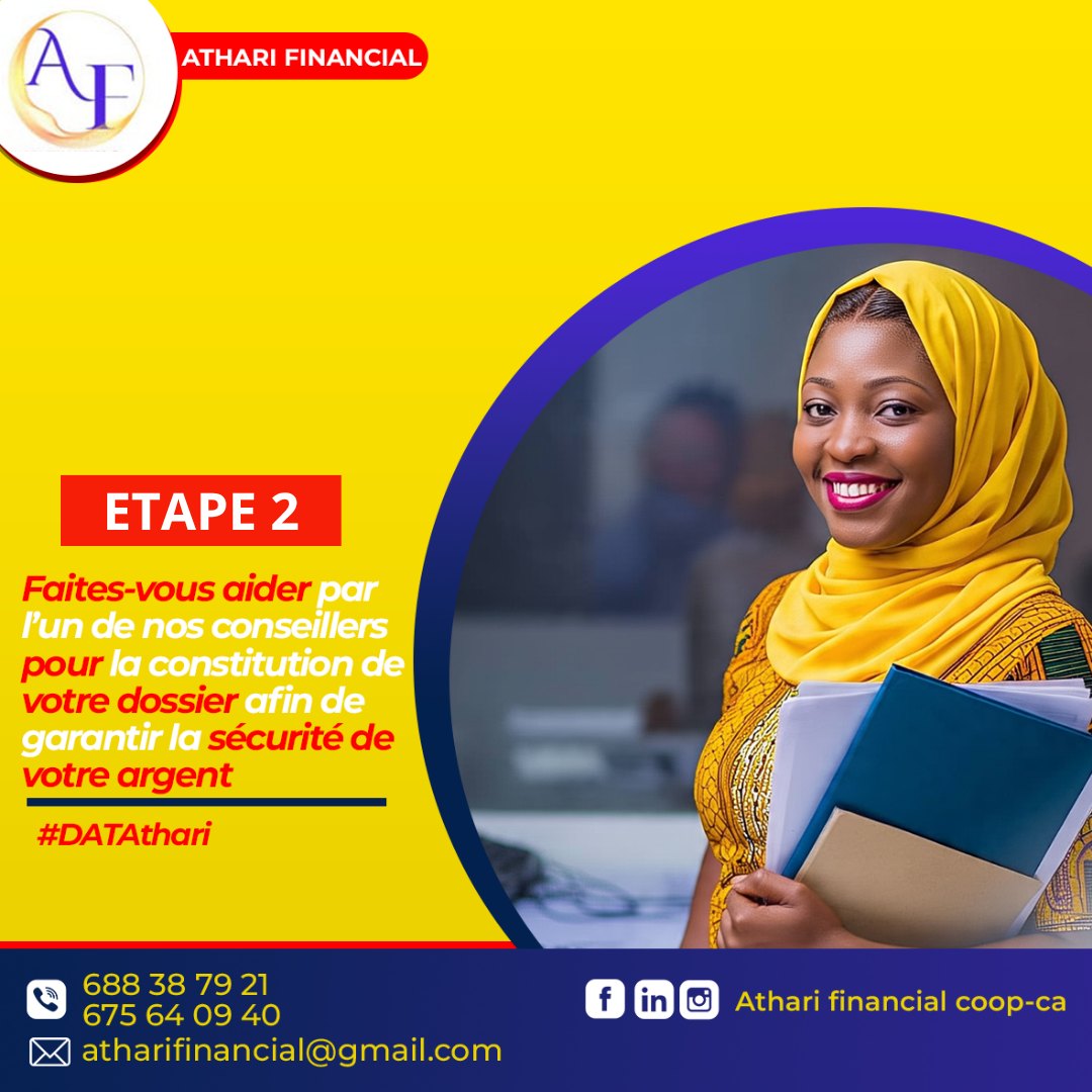 Athari - COMMENT CREER SON COMPTE DAT A ATHARI? Étape 2 : Nous vous ...