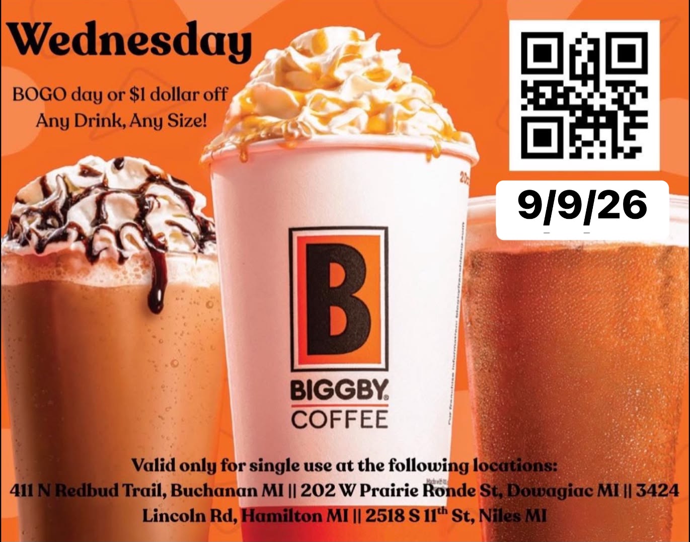 Biggby Coffee - 411 N Redbud Trail, Buchanan MI | Buchanan MI