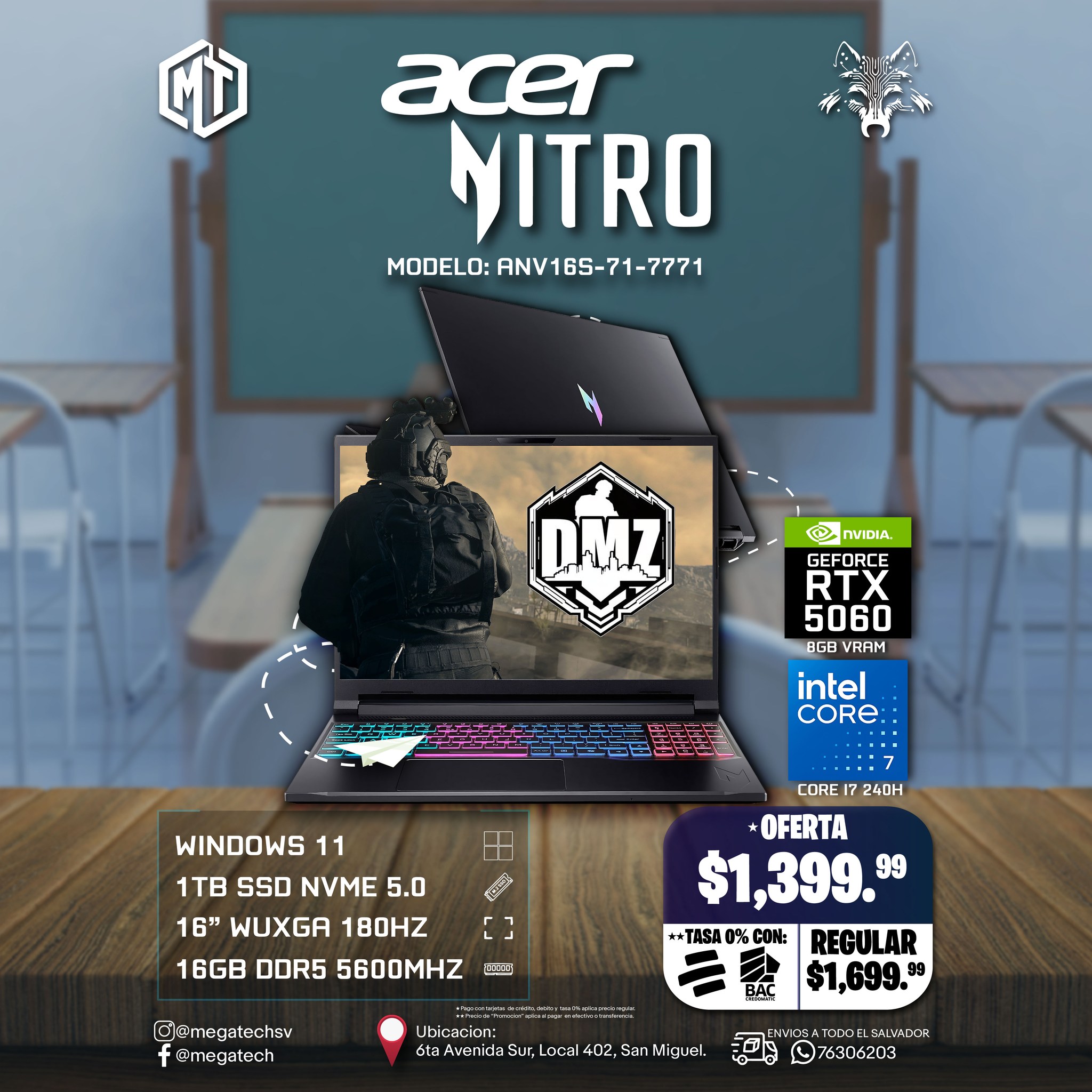 Mega Tech - 🔥🎮 ACER NITRO – PODER GAMER SIN LÍMITES 🎮🔥... | Facebook