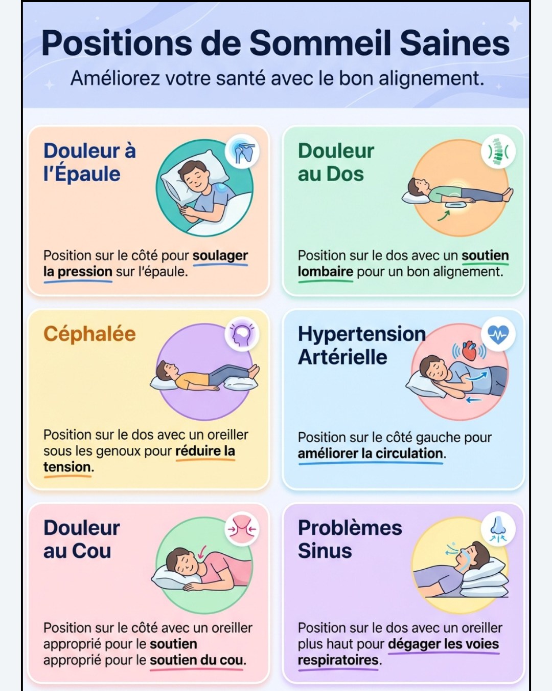 Miam - Positions de Sommeil Saines Bien dormir est essentiel pour notre ...