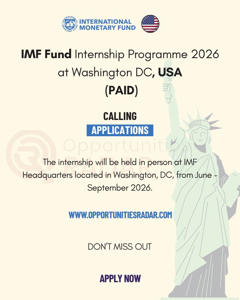 Opportunities - IMF Fund Internship Program 2026 in the USA 🇺🇸 (Fully ...