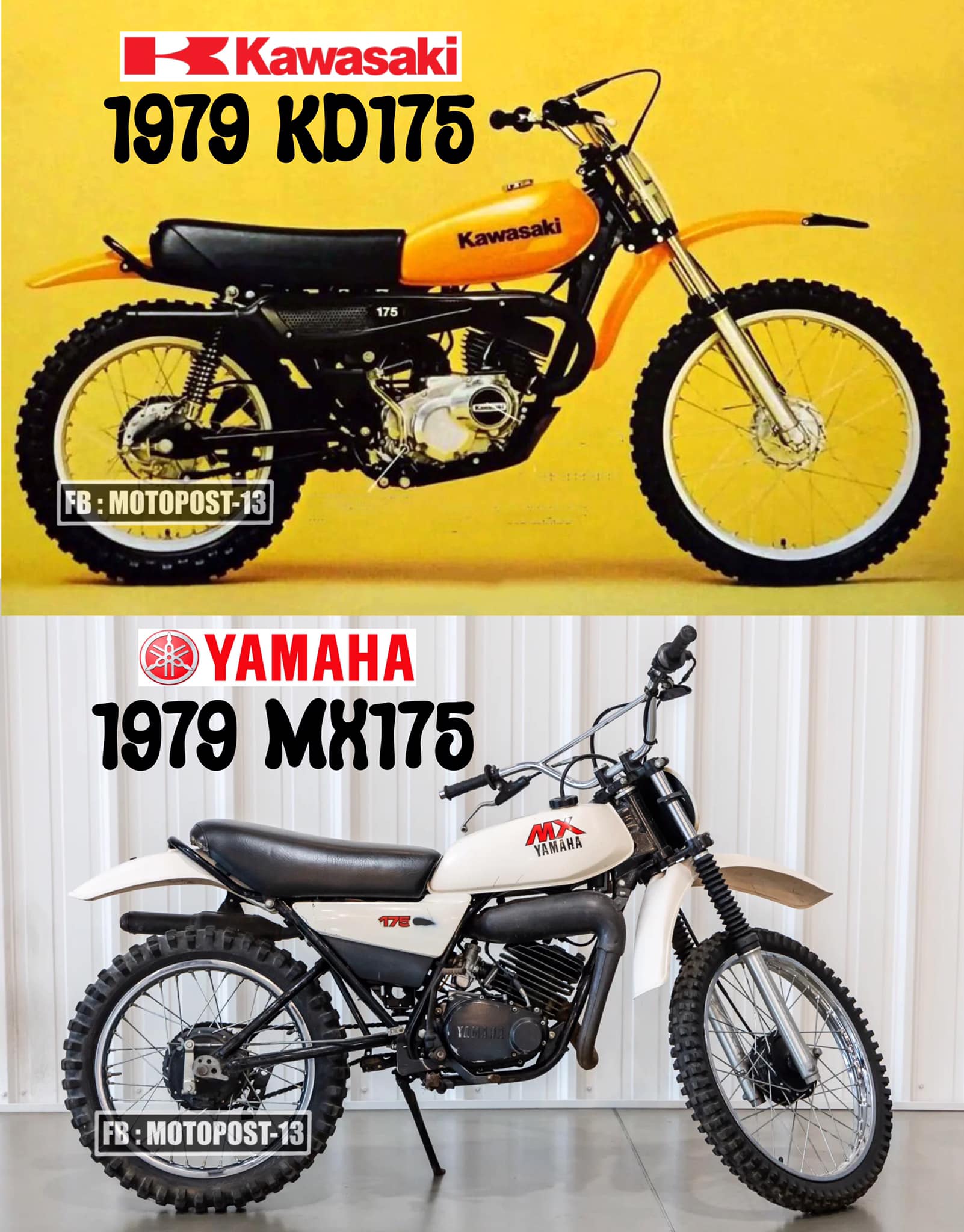 1980 Kawasaki KDX175 vs 1980 Yamaha IT175🔥