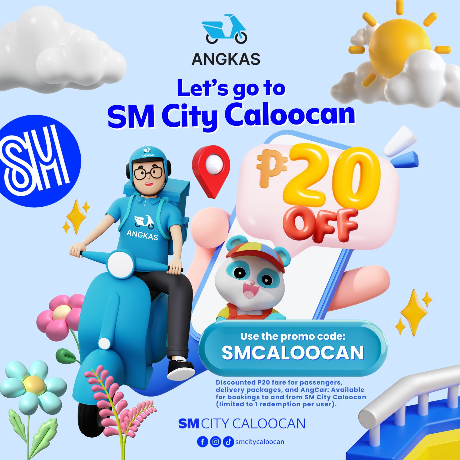 SM - Shopping or dining, SM City Caloocan is calling! 🛍️🚴‍♀️ Use the ...