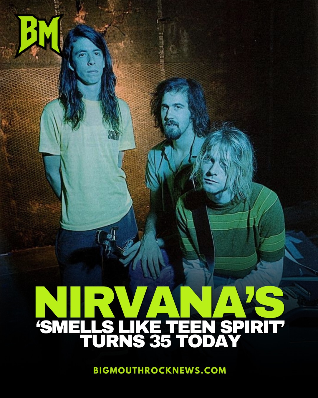 Nirvana's “Smells Like Teen Spirit” turns 35 years old today