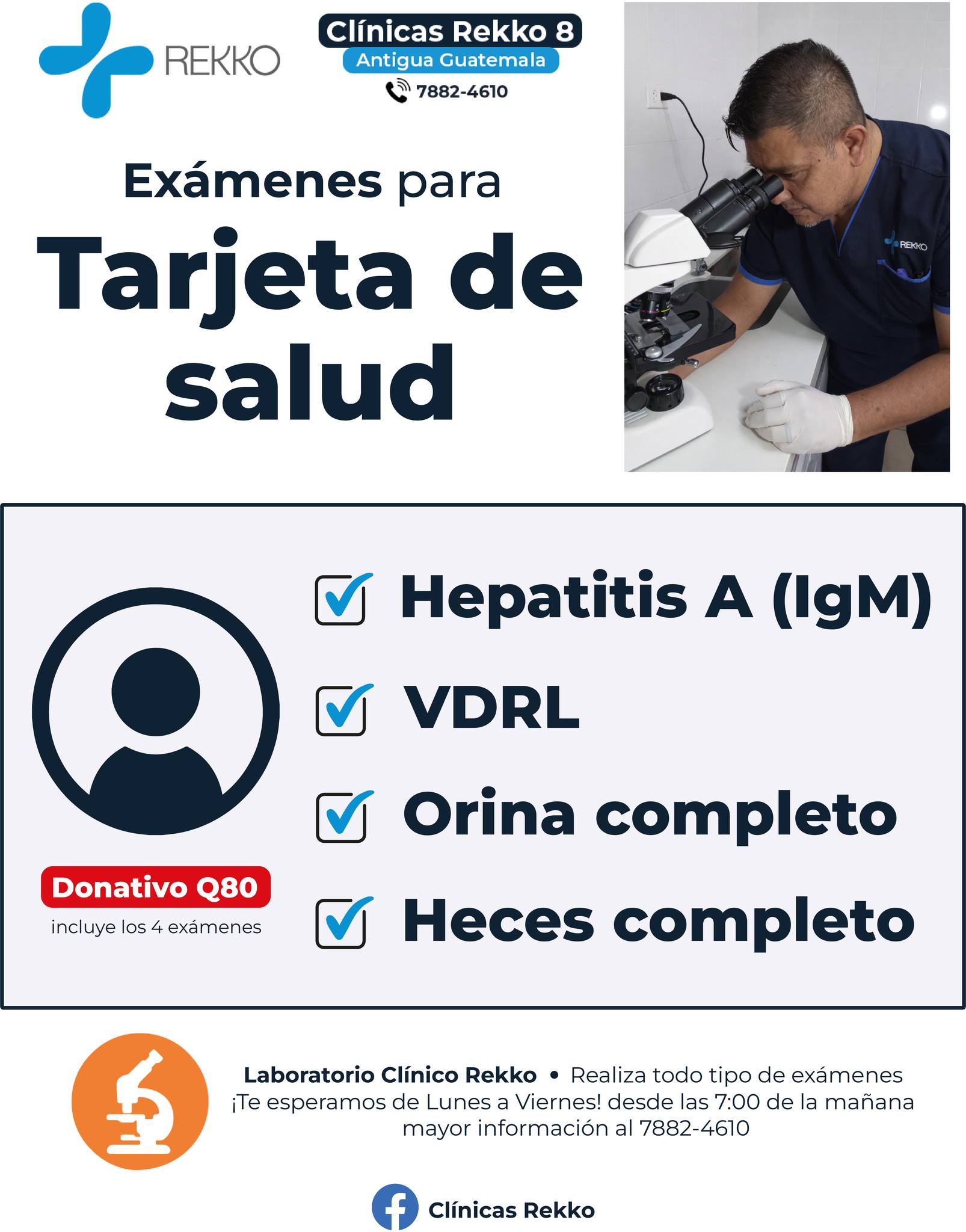 Clínicas - Exámenes para tu tarjeta🩺 Ven a nuestro laboratorio clínico ...