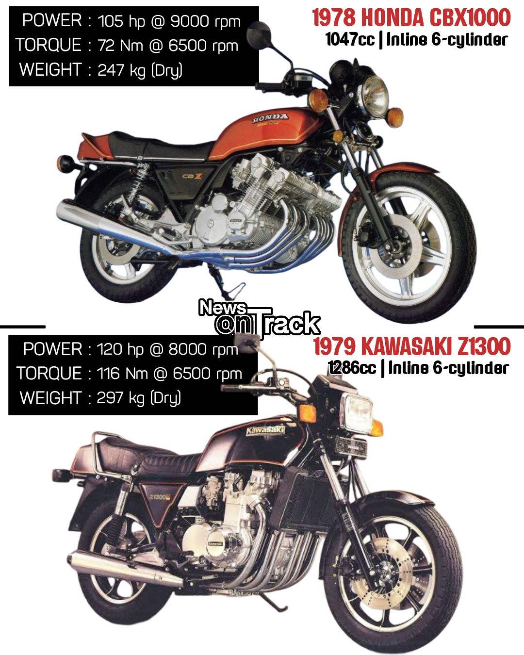 カタログ/マニュアル CBX1000・KS50 In 1978, the Yamaha XS Eleven and the Honda CBX1000 represented